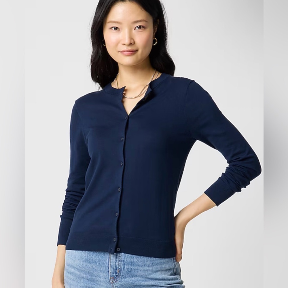 J crew Classic cotton cardigan sweater 3x plus nwt